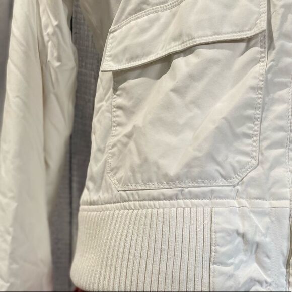 Billabong Collab with Live Fast Dark Feminine Collection White Bomber Jacket - Picture 3 of 16